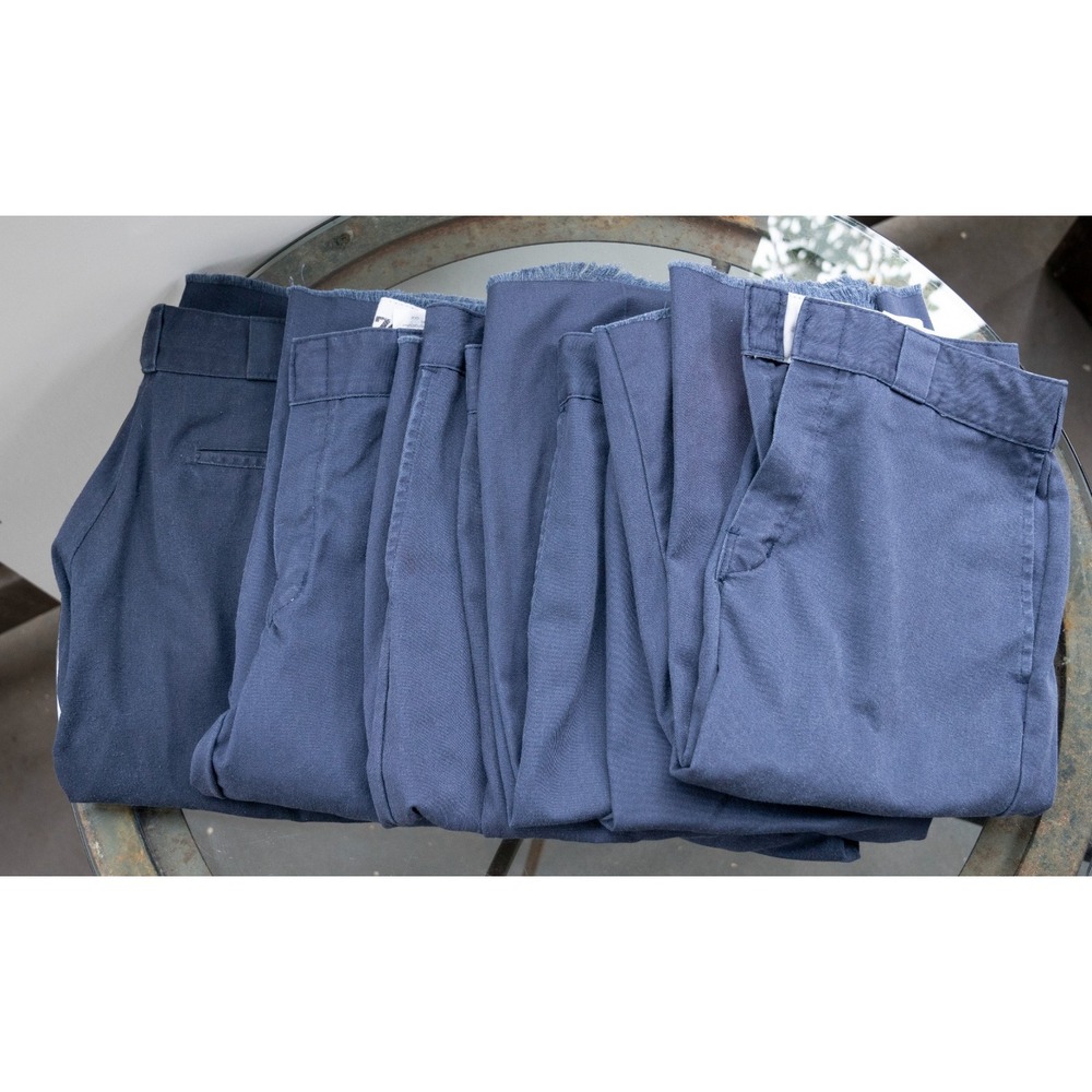 Lot of 5 - Dickies Original Fit 874 Navy‎ Blue Size 32 Work Shorts Cut Off